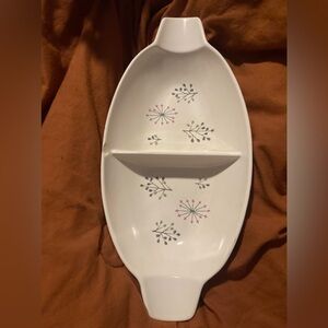 Vintage MCM Franciscan Ware Echo oval Divided Vegetable dish